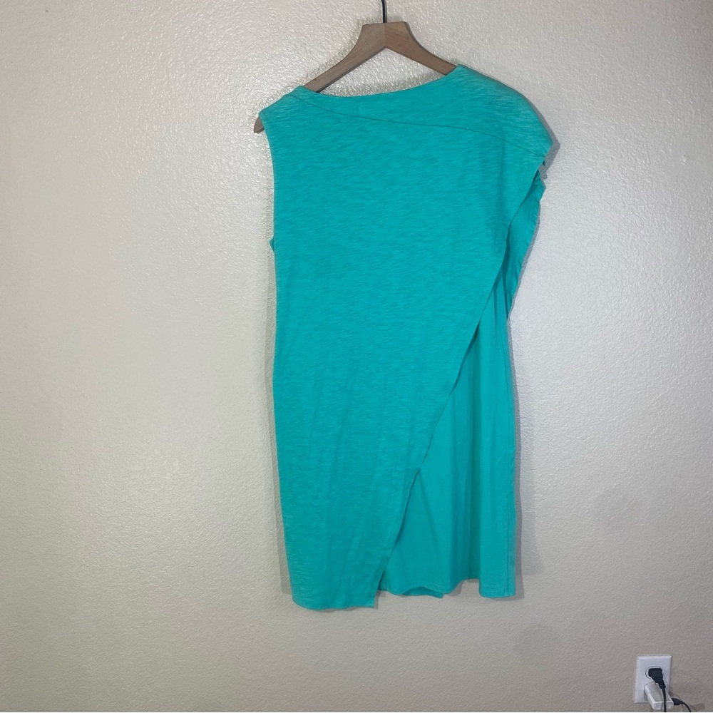 Neon Buddha On Deck Teal Dress Size Small NWT Stretch Jersey Draped Panels - Picture 10 of 10